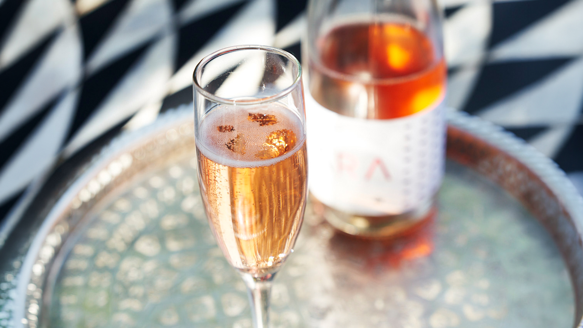 The Pink Adobe glass of VARA Wine